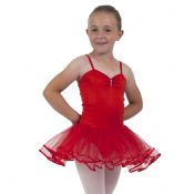 OLD STYLE Daisy RED Ballet Tutu Dance Dress - REDUCED to Clear